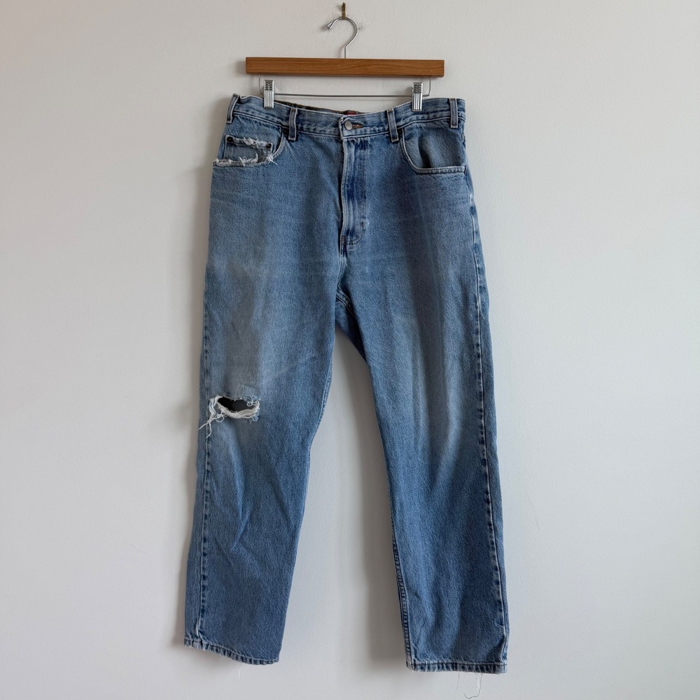 Vintage Old Navy Blue Jeans Baggy‎ Distressed Jeans